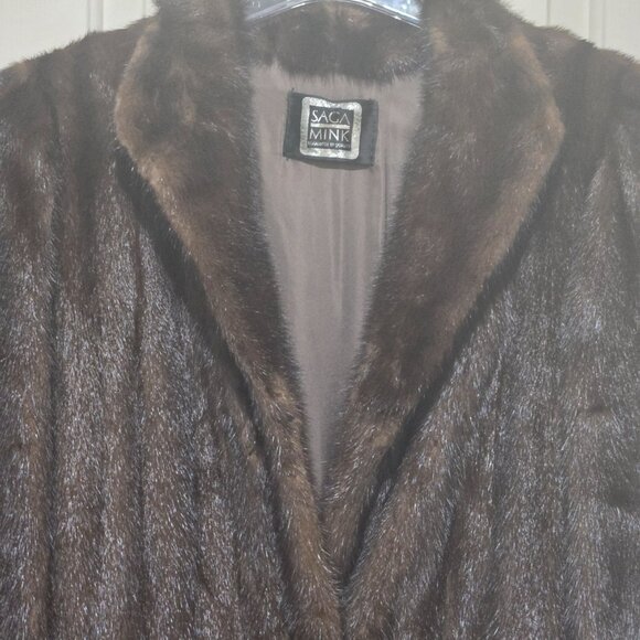 Saga full length 47" mink coat - Picture 3 of 12